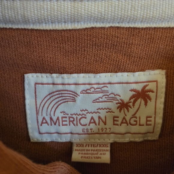 AMERICAN EAGLE MENS (UNISEX) Dark Pink Colored Hoodie, NWOT, XXL - Picture 5 of 6